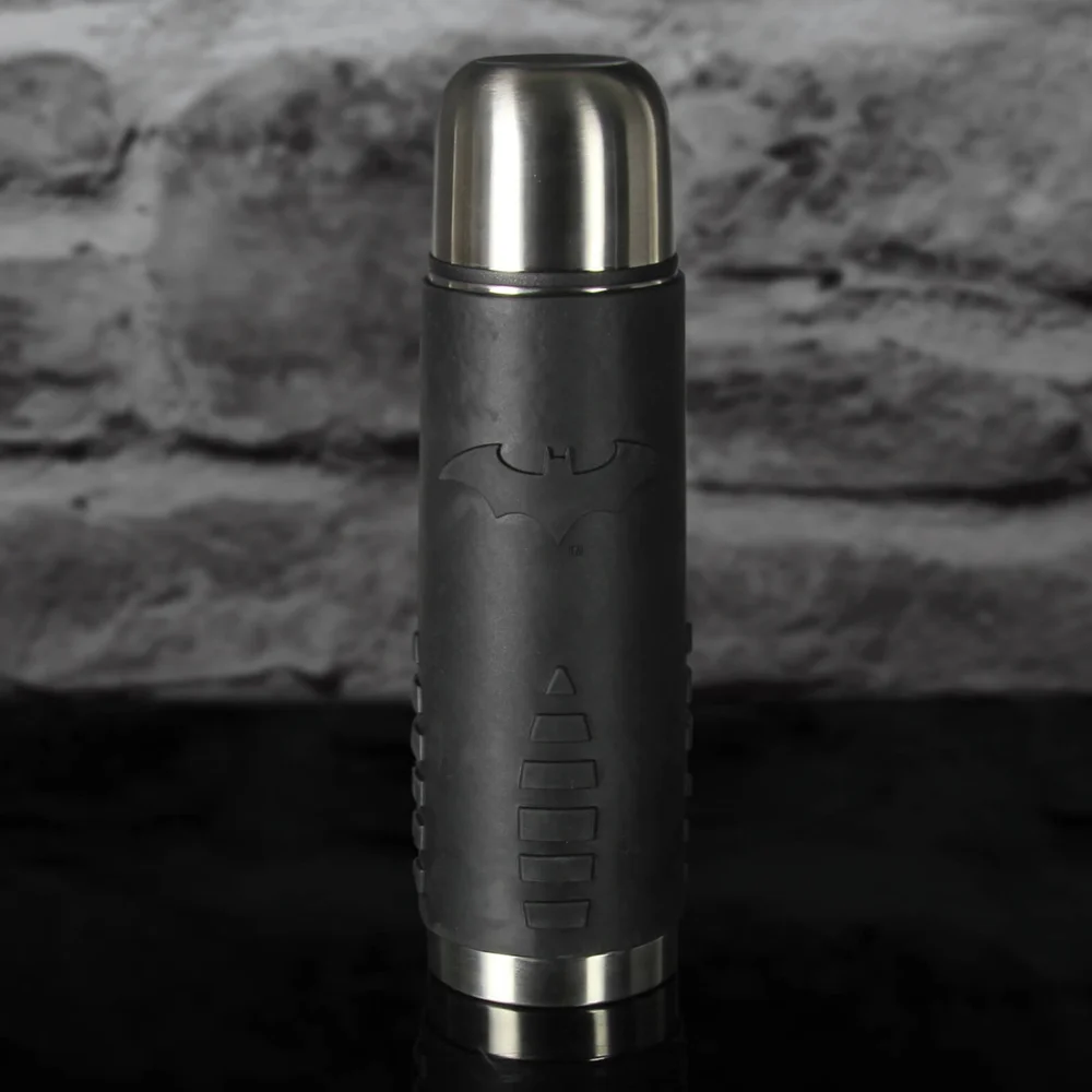 DC Comics Batman Stainless Steel Vacuum Flask - Grey Image 1