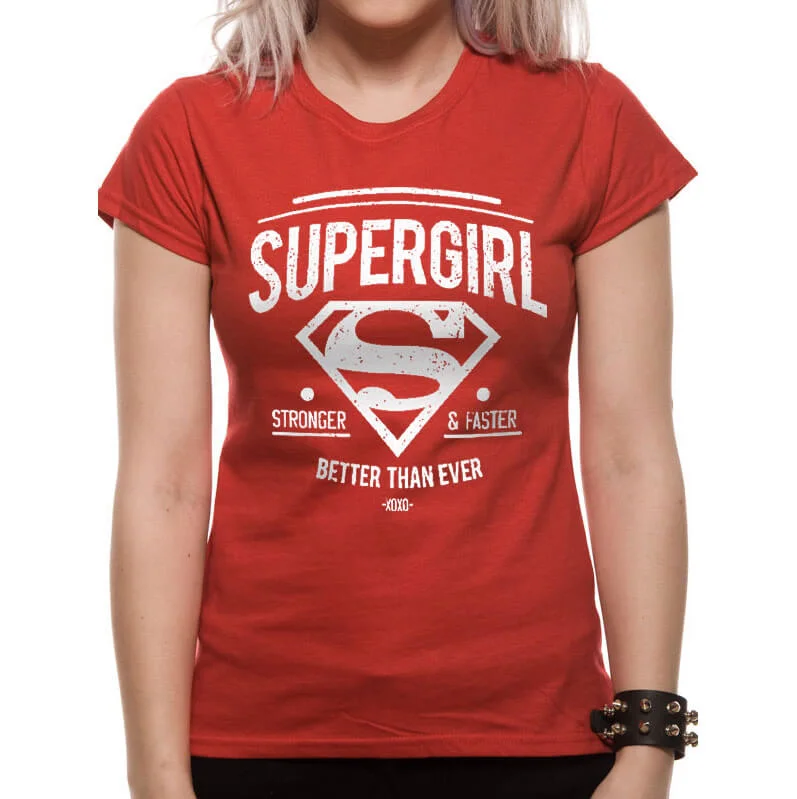 DC Comics Women's Supergirl Better Than Ever T-Shirt - Red - S - Red Image 1