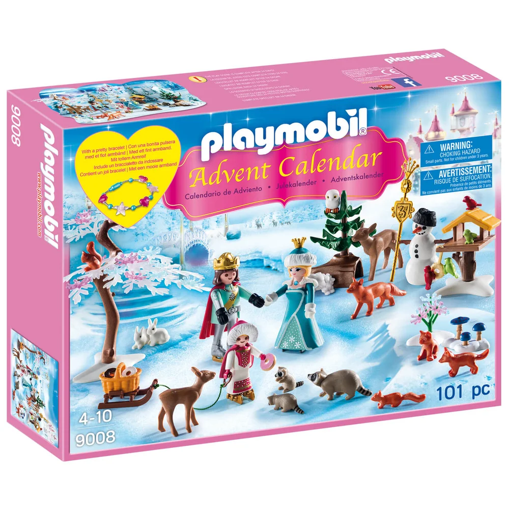 Playmobil Royal Ice Skating Trip Advent Calendar with Children's Bracelet (9008) Image 1
