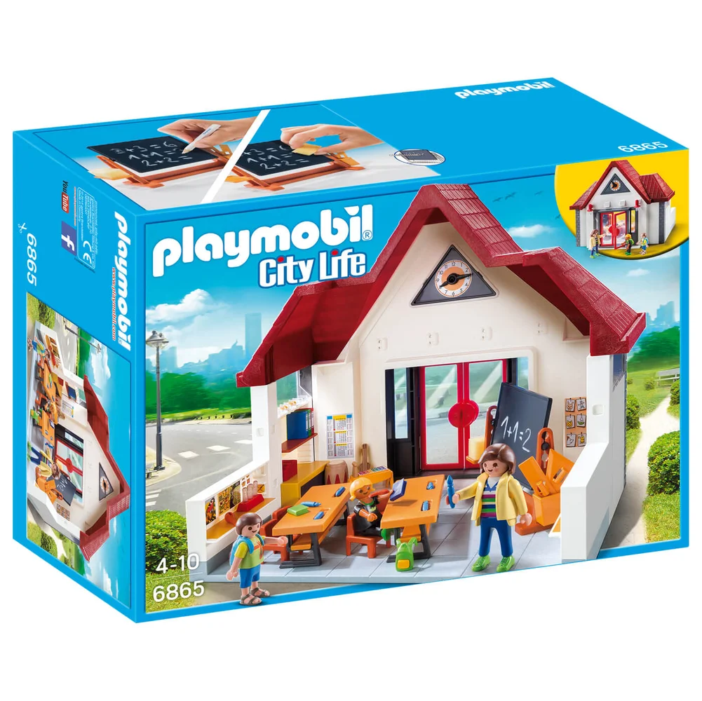 Playmobil City Life Schoolhouse with Moveable Clock Hands (6865) Image 1
