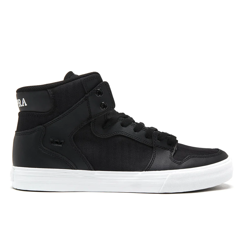 Supra Men's Vaider High Top Trainers - Black/White - UK 7/EU 41 - Black/White Image 1