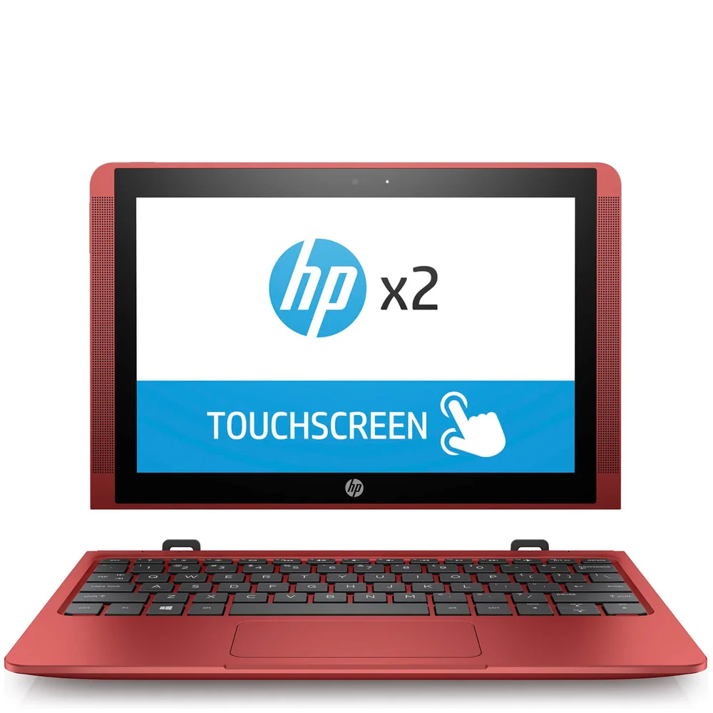 HP 10-P007NA 10.1" Touch-Screen Laptop (Intel Atom x5-Z8350, 2GB, 32GB, 1.44GHz, Windows 10) - Red - Manufacturer Refurbished Image 1
