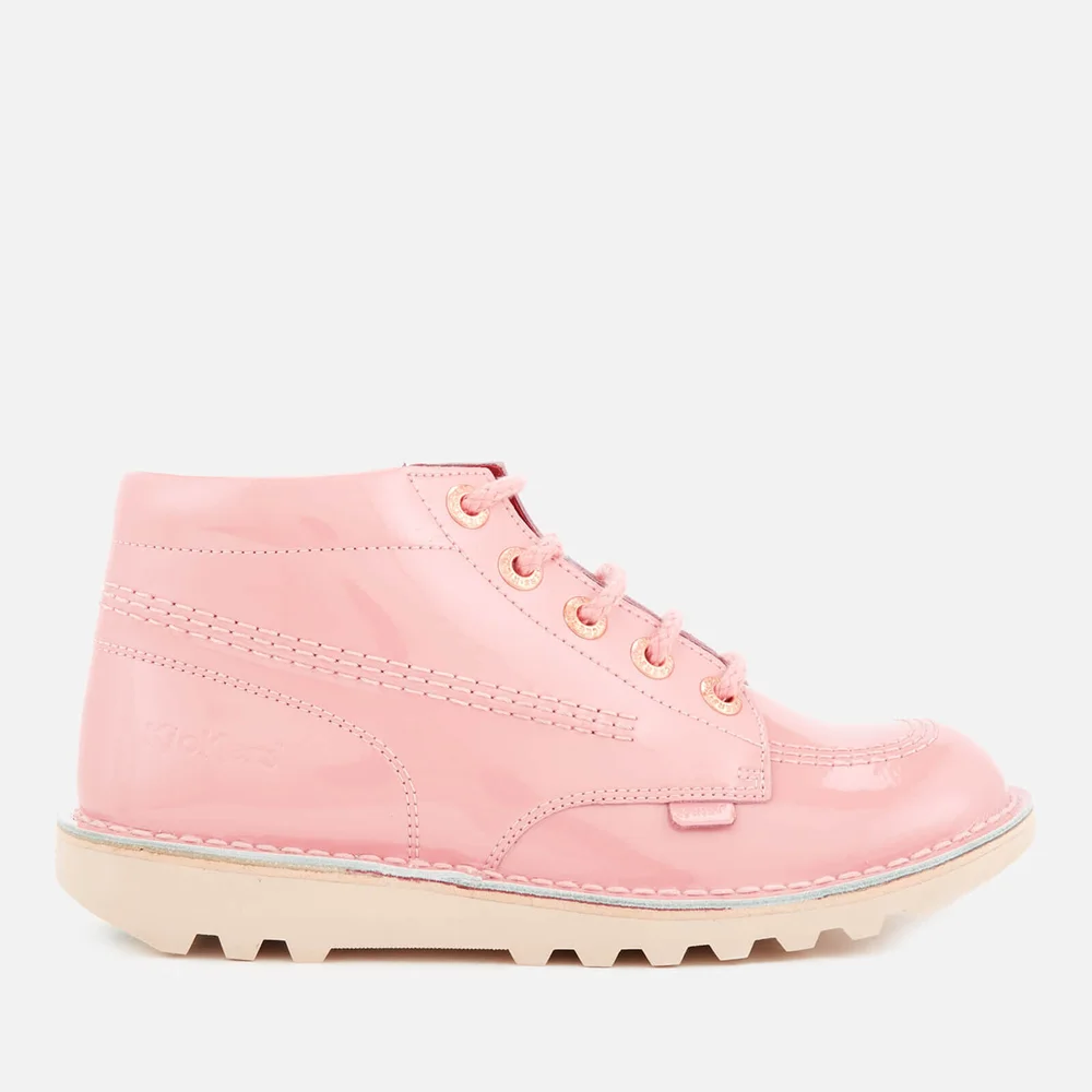 Kickers Kids' Kick Hi Patent Boots - Light Pink - 3 Image 1