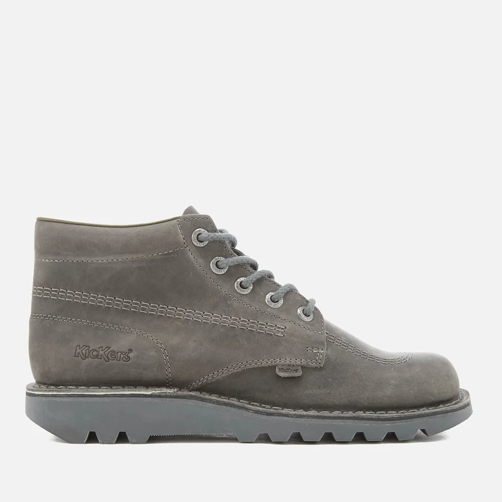 Kickers Men's Kick Hi Leather Boots - Dark Grey - 6.5 Image 1