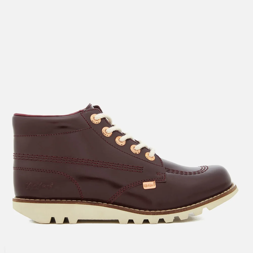 Kickers Women's Kick Hi C Leather Boots - Dark Burgundy - 4 Image 1