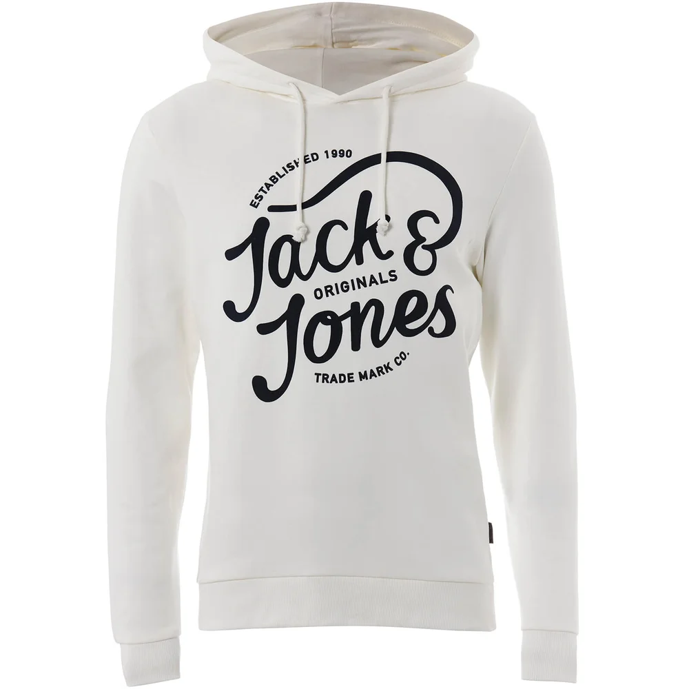 Jack & Jones Originals Men's Jolly Hoody - Cloud Dancer - S - White Image 1