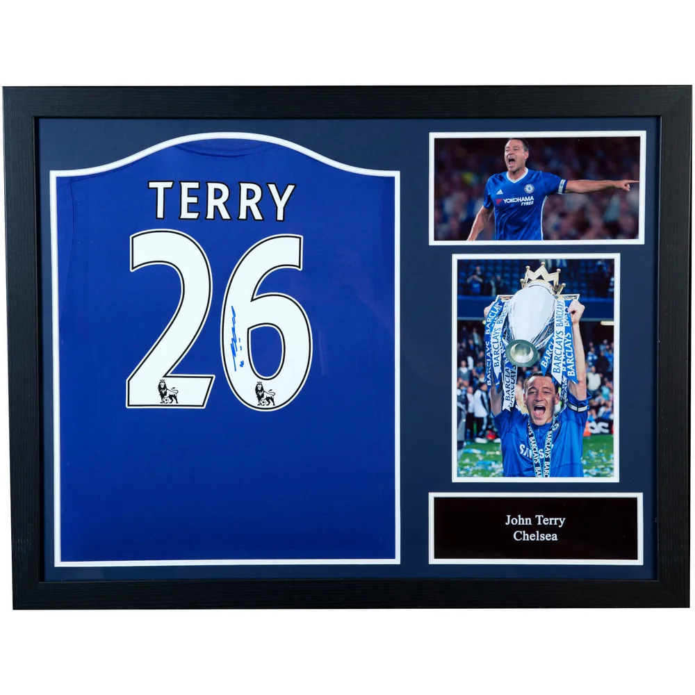John Terry Signed and Framed Chelsea Shirt Image 1