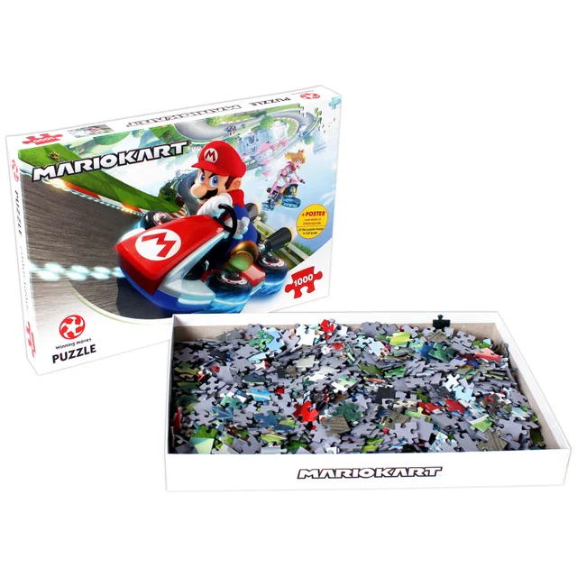 1000 Piece Jigsaw Puzzle - Mario Kart Funracer Edition