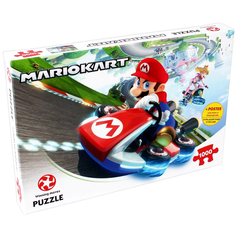 1000 Piece Jigsaw Puzzle - Mario Kart Funracer Edition Image 1