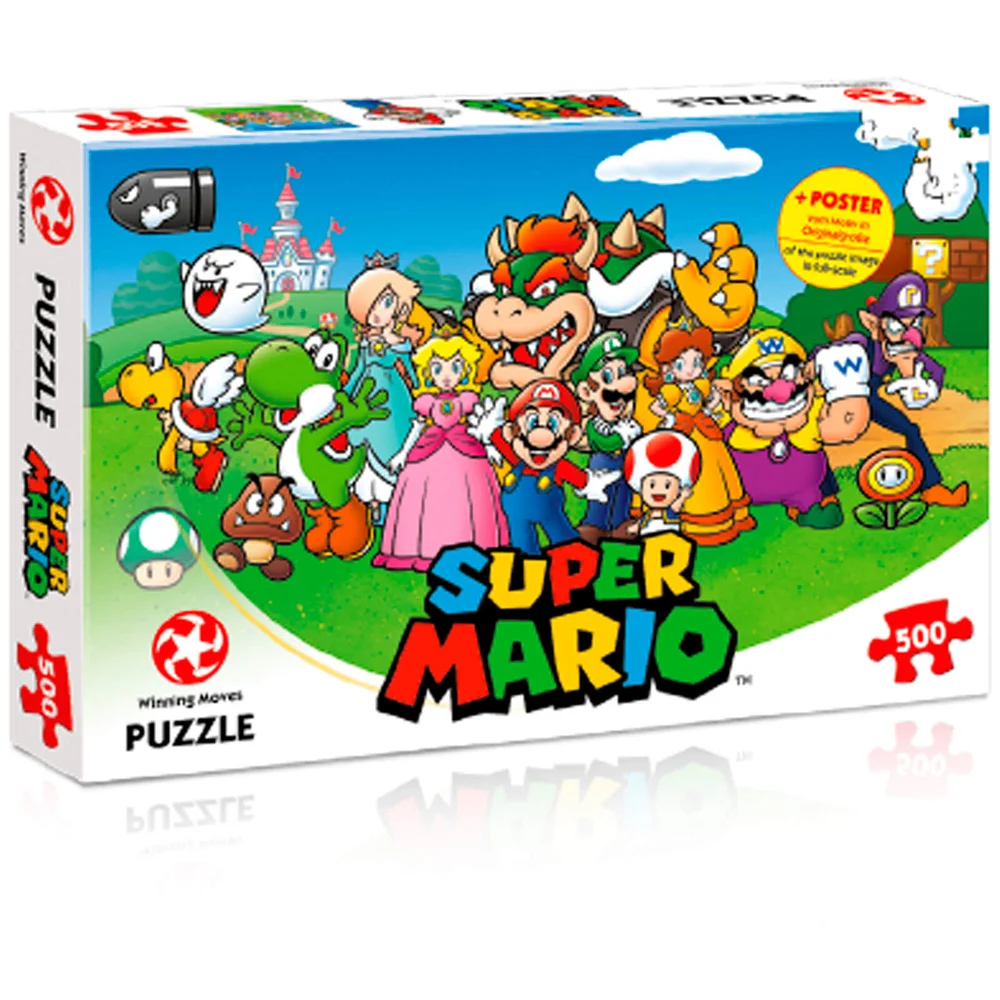 500 Piece Jigsaw Puzzle - Mario Kart and Friends Edition Image 1
