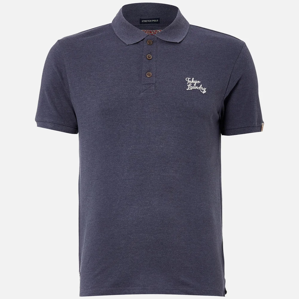 Tokyo Laundry Men's Winterfield Polo Shirt - Indigo - S - Blue Image 1