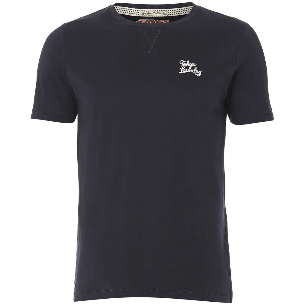 Tokyo Laundry Men's Hemsby Jersey T-Shirt - Dark Navy - S - Blue Image 1
