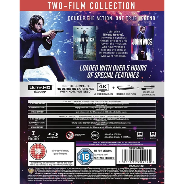 John Wick: 1&2 - 4K Ultra HD