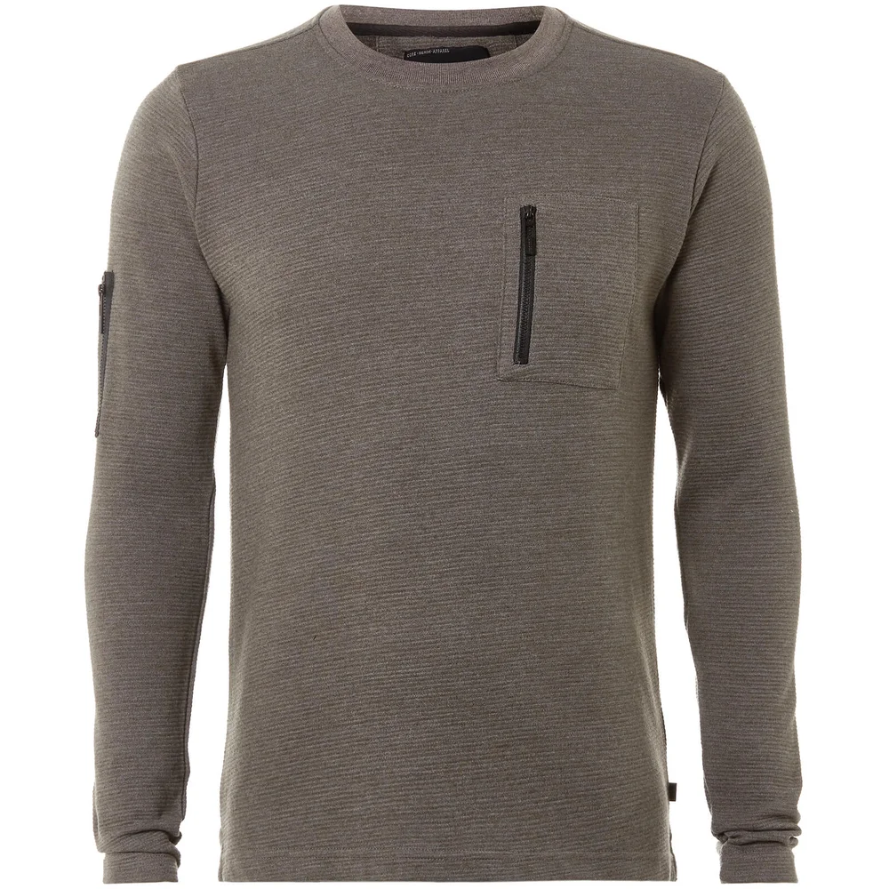Dissident Men's Facade Sweatshirt - Grey - S - Grey Image 1