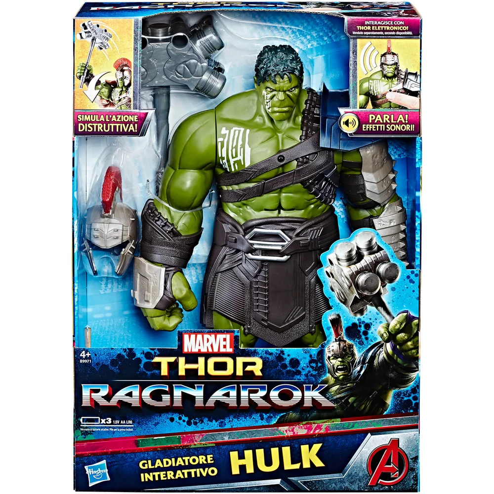 Marvel Avengers Thor: Ragnarok Hulk Interactive Electronic Action Figure Image 1