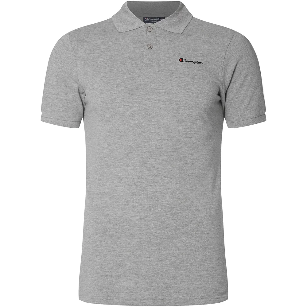 Champion Men's Polo Shirt - Grey - S - Grey Image 1
