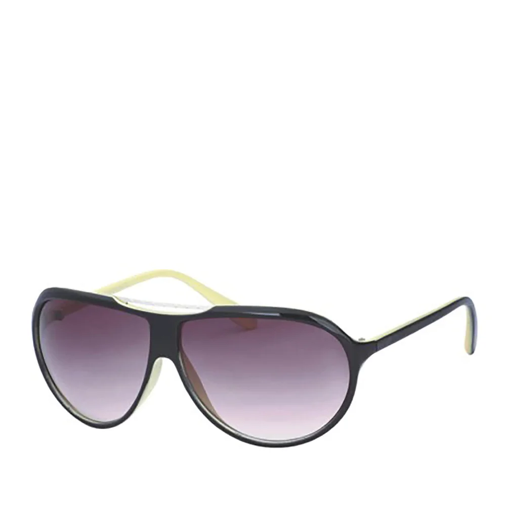 Men's Wrap Sunglasses - Black Image 1