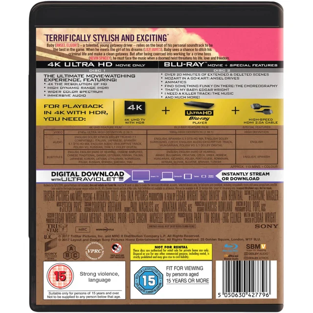 Baby Driver - 4K Ultra HD