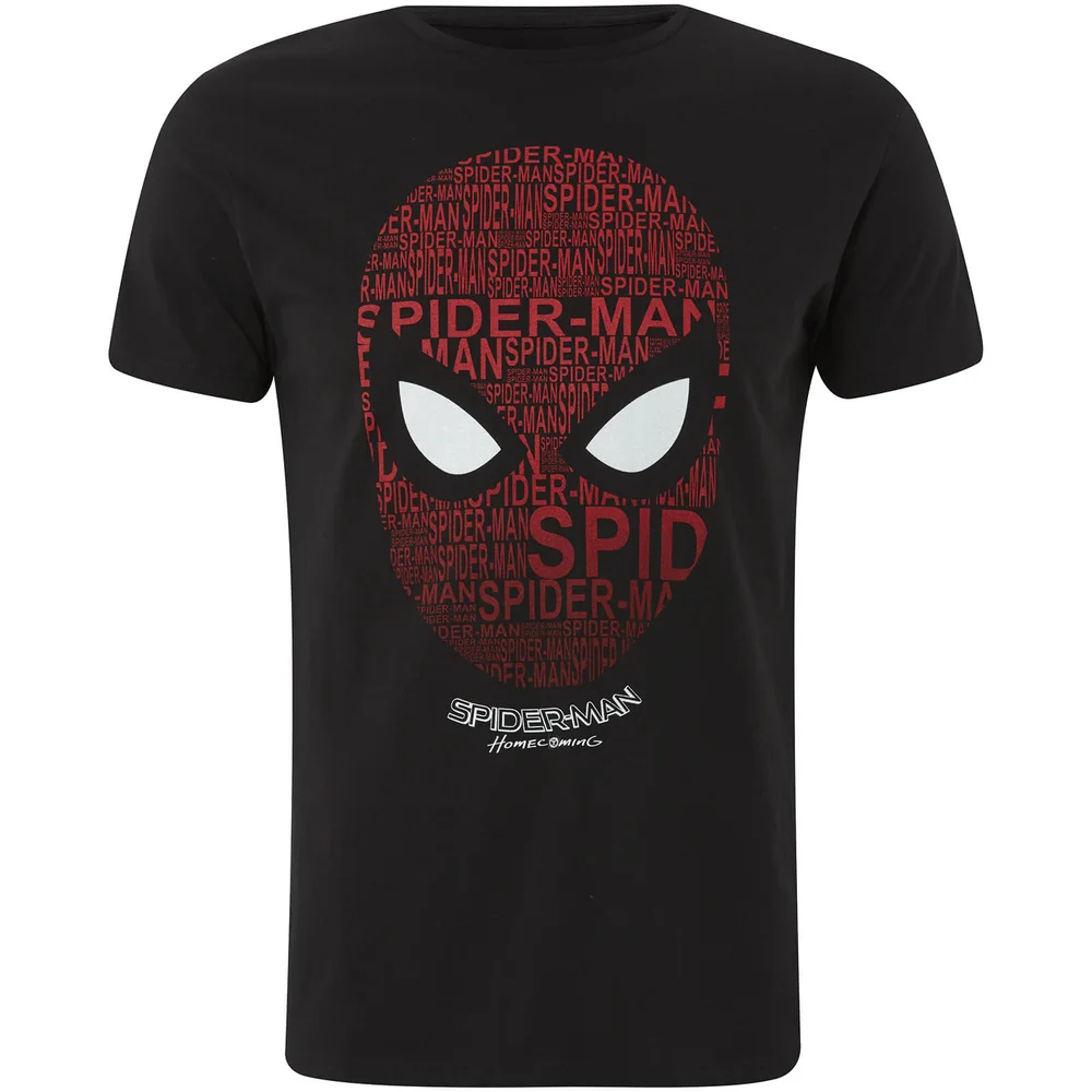 Marvel Spider-Man Men's Spider Head T-Shirt - Black - S - Black Image 1