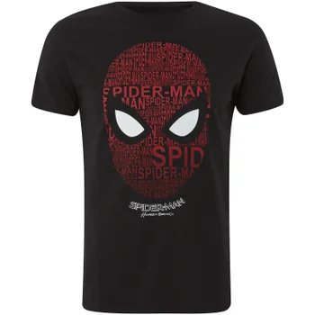 Marvel Spider-Man Men's Spider Head T-Shirt - Black