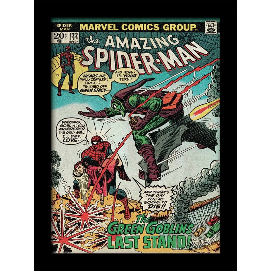 Marvel Comics Spider-Man Vs. Green Goblin 30 x 40cm Gel Coat Prints Image 1
