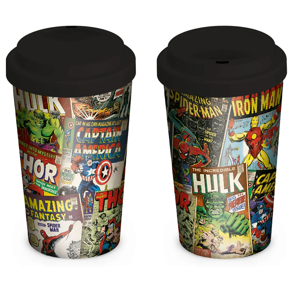 Marvel Retro Covers Travel Mug Image 1