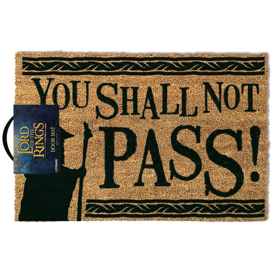 The Lord of the Rings You Shall Not Pass Doormat Image 1