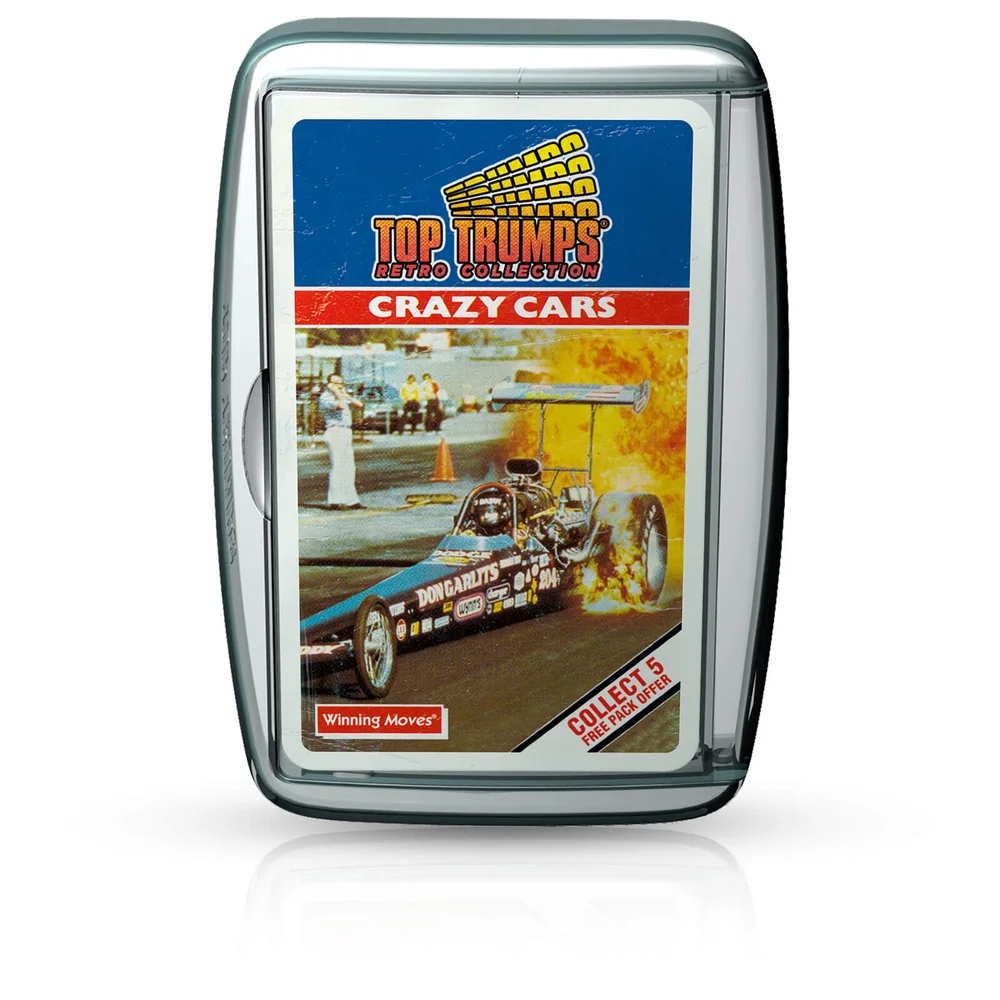 Top Trumps Card Game - Crazy Cars Retro Edition Image 1
