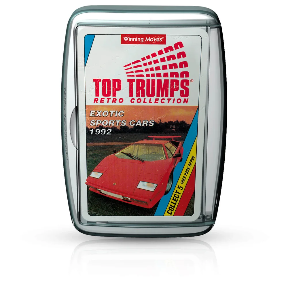 Top Trumps Card Game - Exotic Sports Cars Retro Edition Image 1