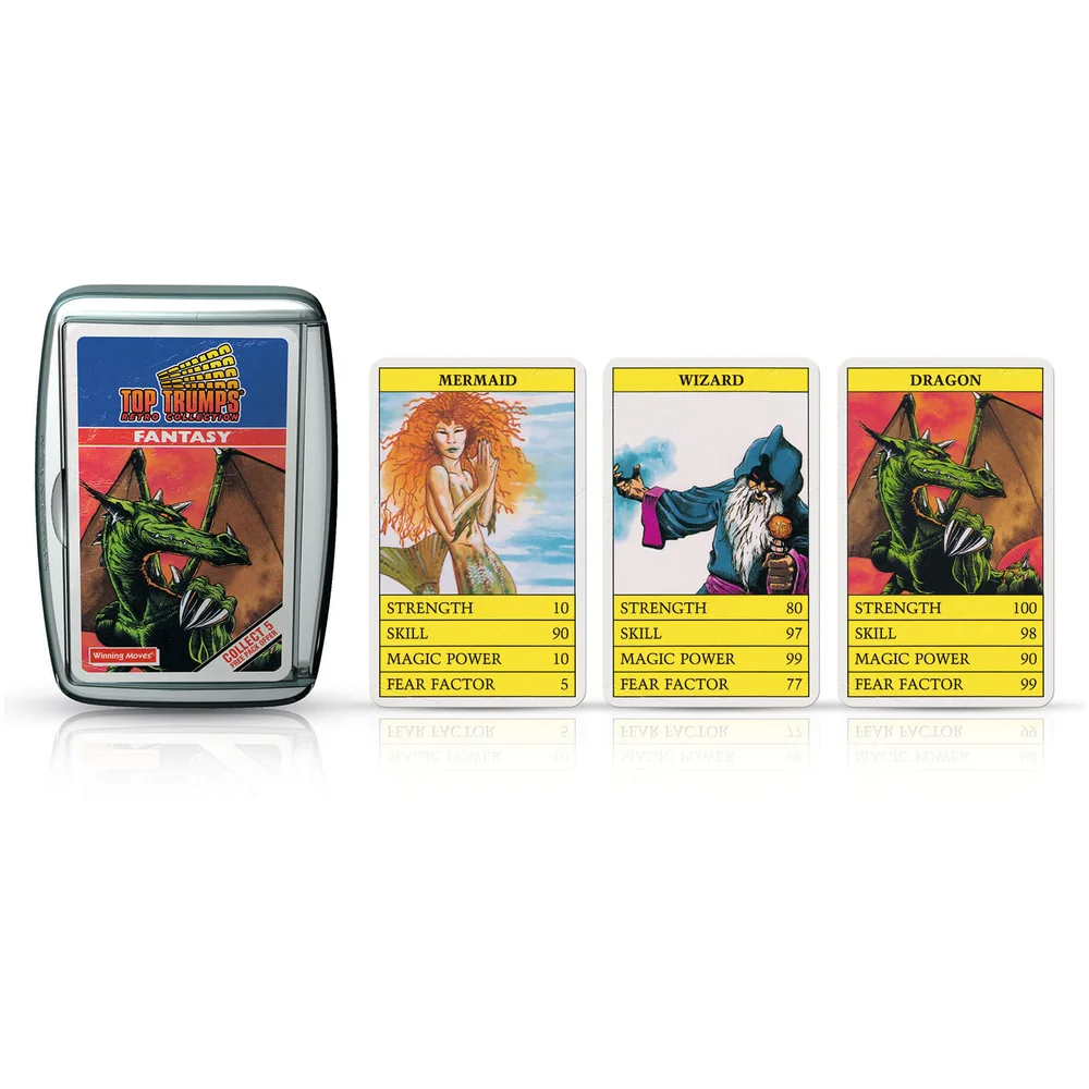 Top Trumps Card Game - Fantasy Retro Edition | Zavvi UK Top Trumps Card Game - Fantasy Retro Edition | Zavvi UK