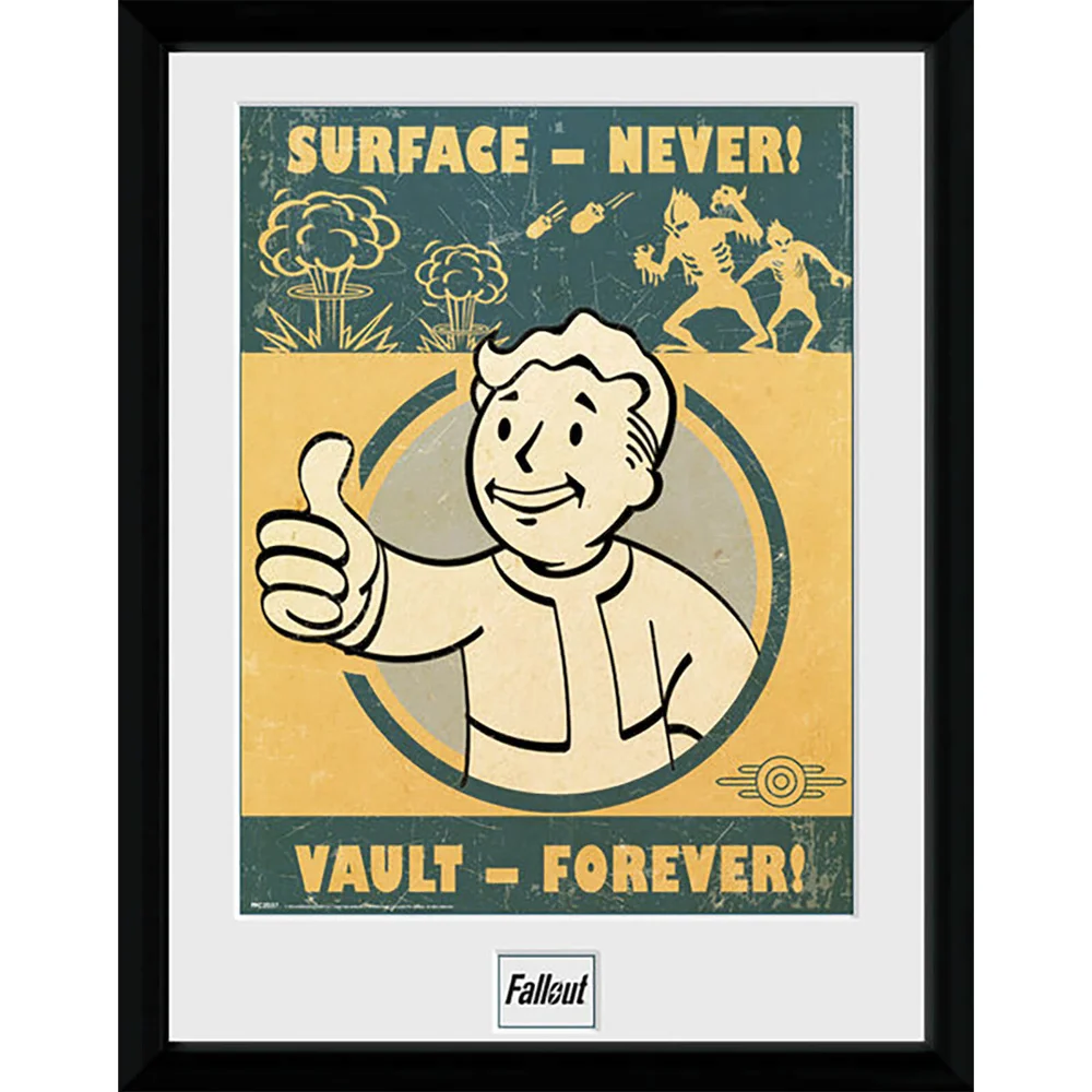 Fallout 4 Vault Forever - 16 x 12 Inches Framed Photograph Image 1