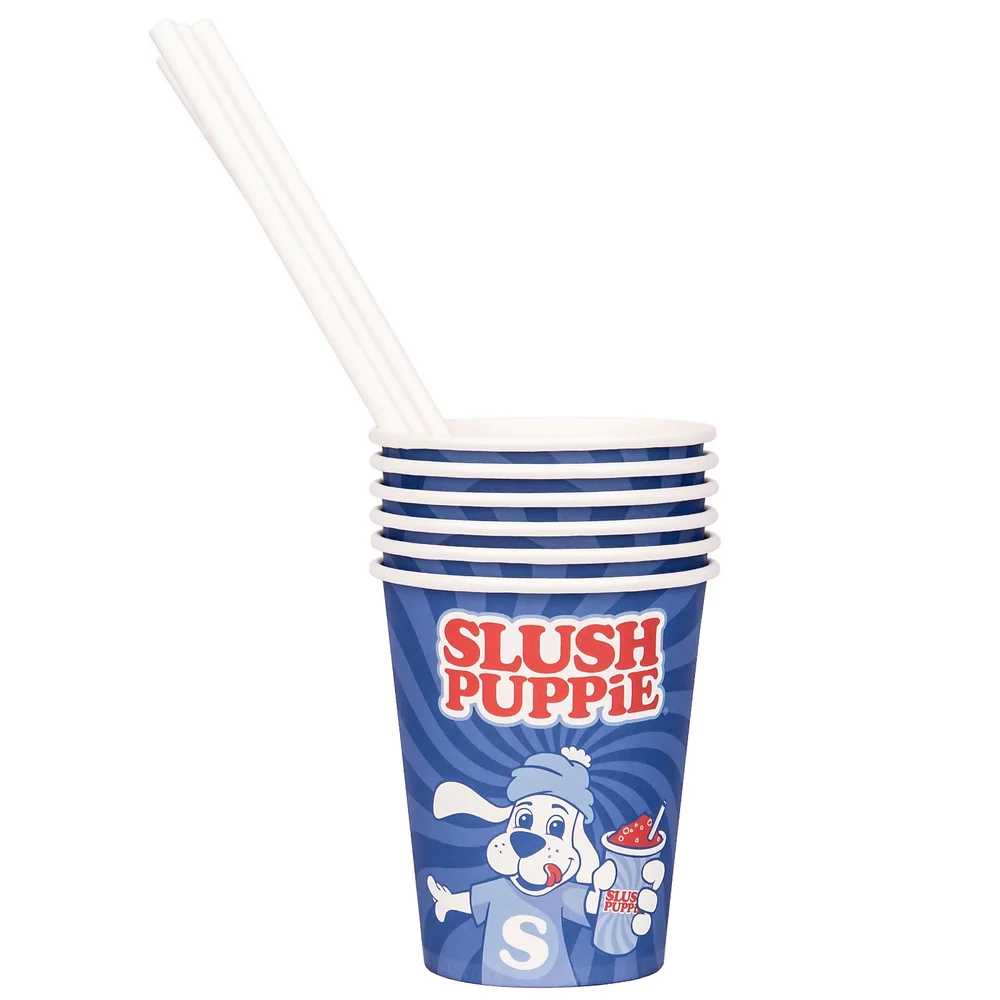 Slush Puppie Paper Cups & Straws (Set of 20) Image 1