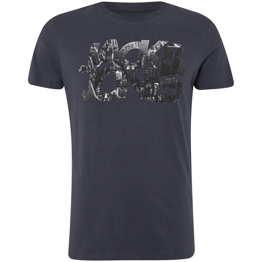Jack & Jones Core Men's Scallop T-Shirt - Sky Captain - S - Blue Image 1