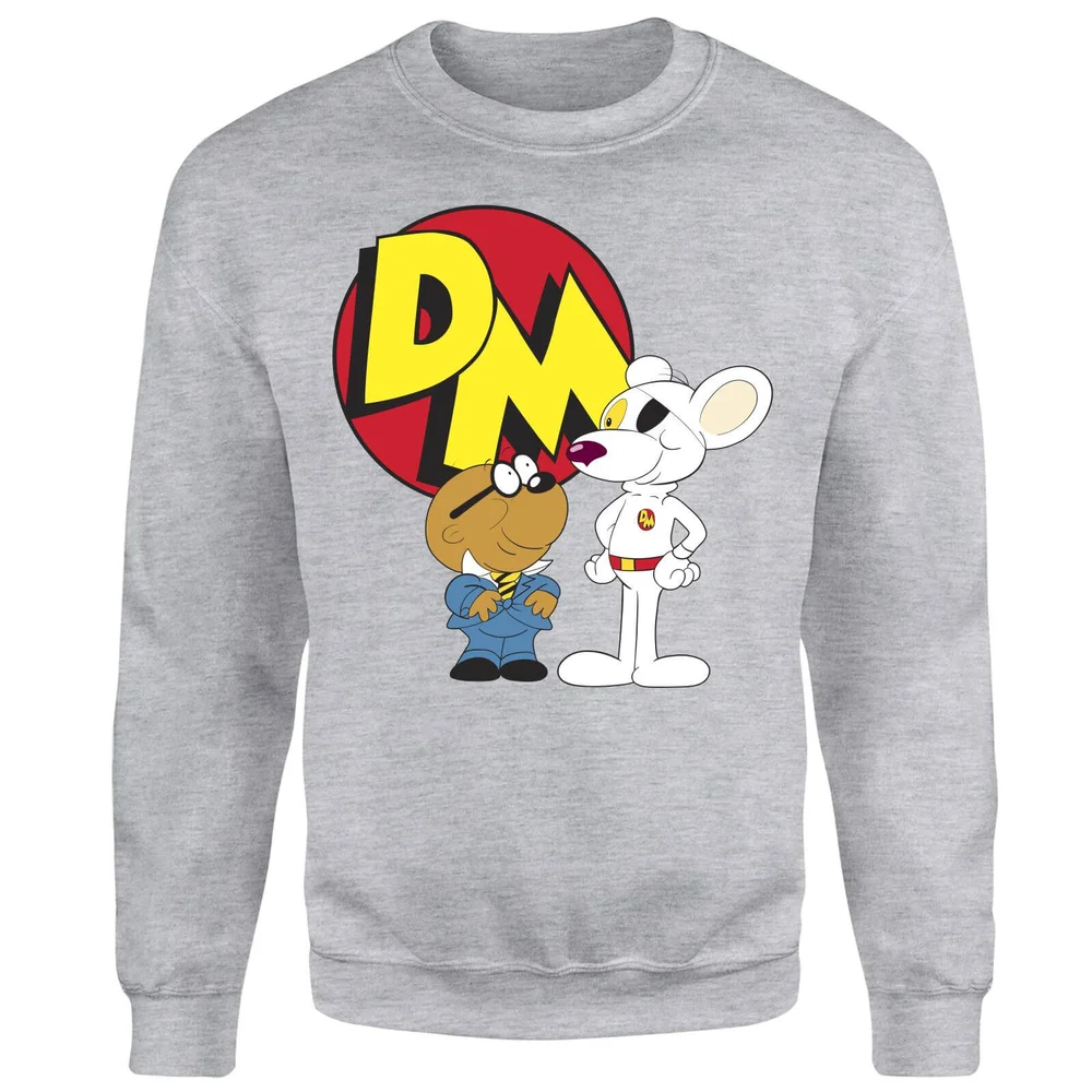 Danger Mouse Penfold and Danger Mouse Sweatshirt - Grey - S - Navy Image 1