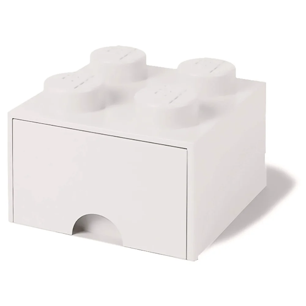 LEGO Storage 4 Knob Brick - 1 Drawer (White) Image 1