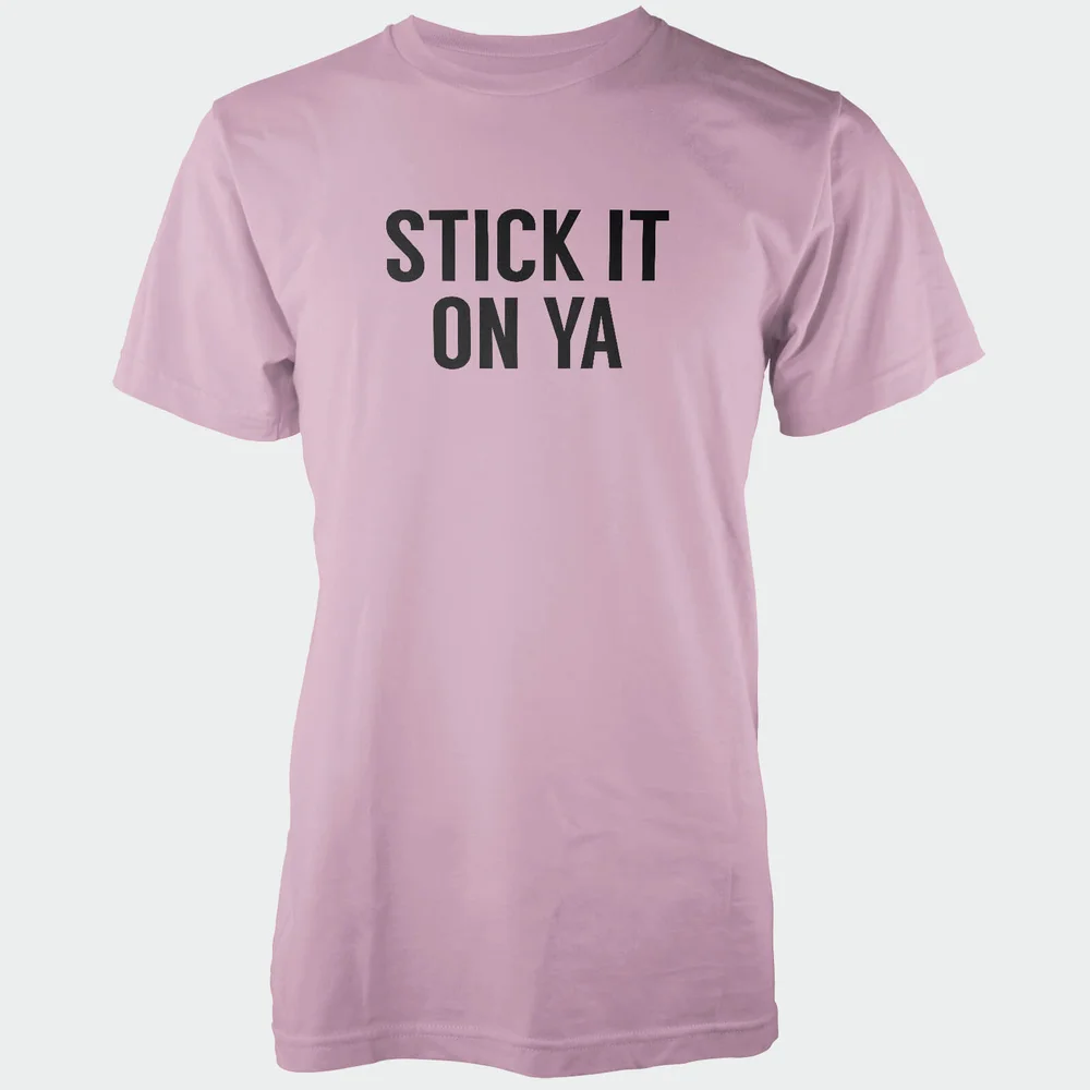 Stick It On Ya Men's Pink T-Shirt - S - Pink Image 1