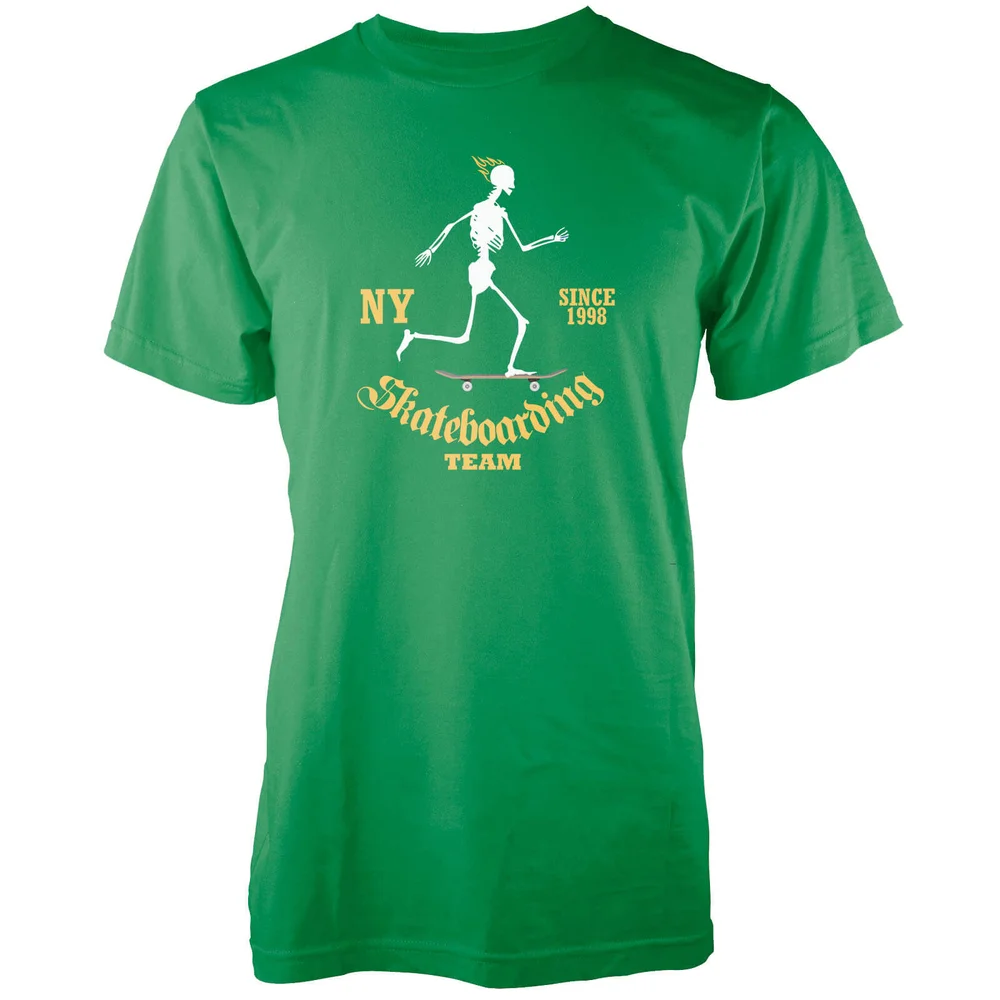 NY Skateboarding Team Est.1998 Green T-Shirt - S - Green Image 1