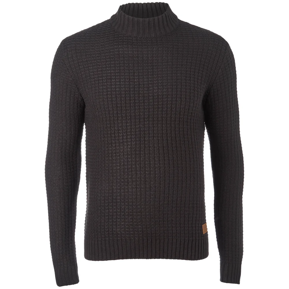 Threadbare Men's Griffin Turtleneck Jumper - Jet Black - S - Black Image 1