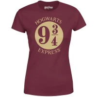 Harry Potter Platform Burgundy Women's T-Shirt - undefined undefined