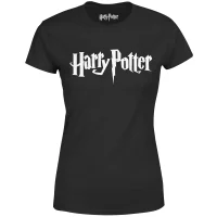 Harry Potter Logo Black Women's T-Shirt - undefined undefined
