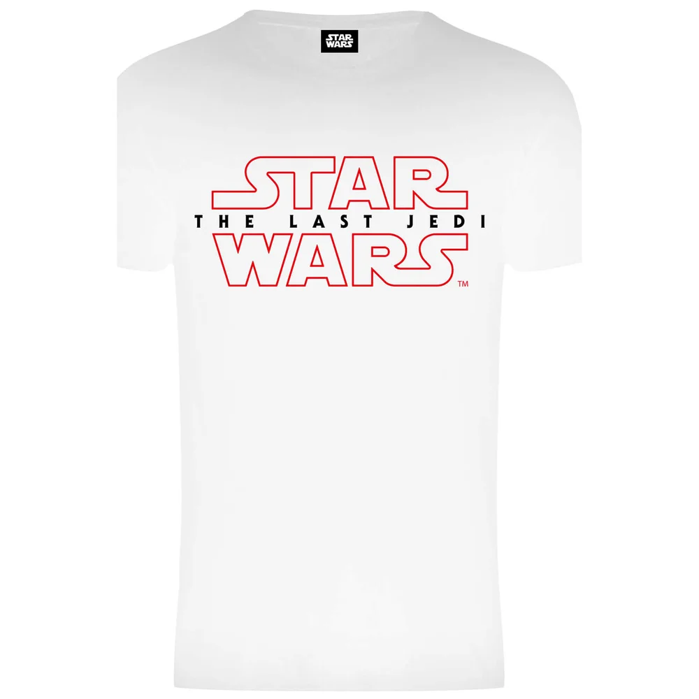 Star Wars Men's The Last Jedi Stencil Logo T-Shirt - White - S - White Image 1