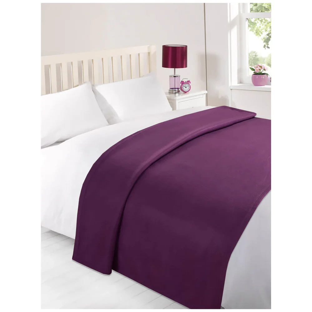 Dreamscene Soft Fleece Throw (120 x 150cm) - Grape Image 1