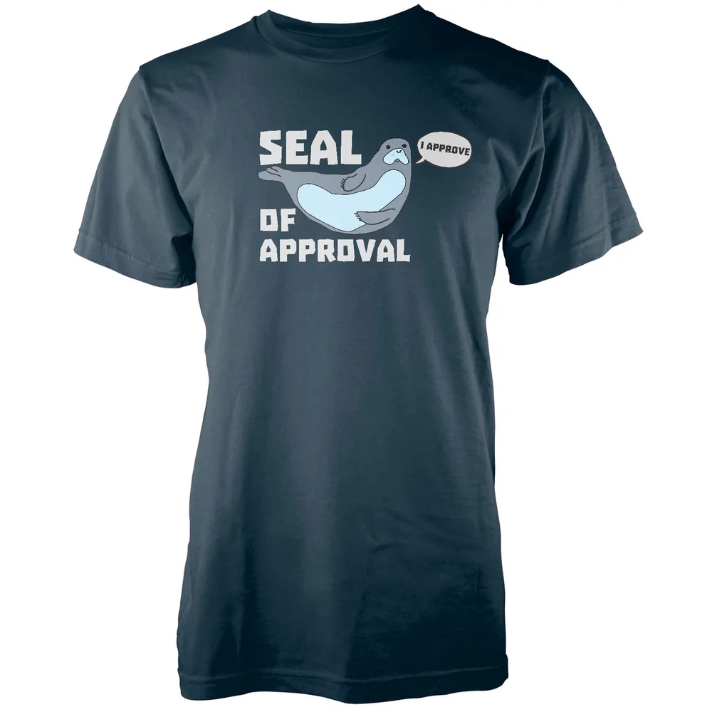 Seal Of Approval Navy T-Shirt - M Image 1