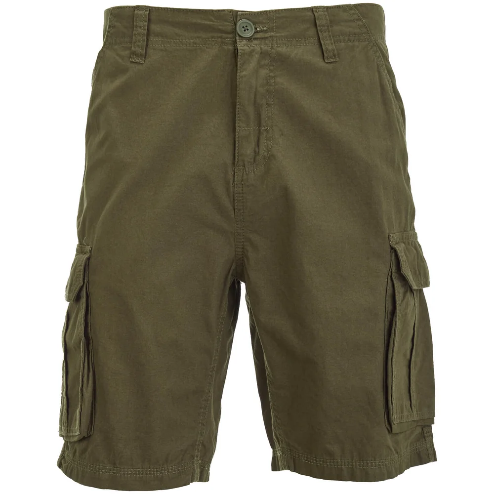 Brave Soul Men's Riverwood Cargo Shorts - Khaki - S Image 1