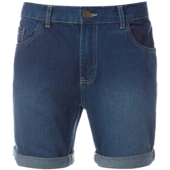 Brave Soul Men's Uganda Denim Shorts - Mid Wash