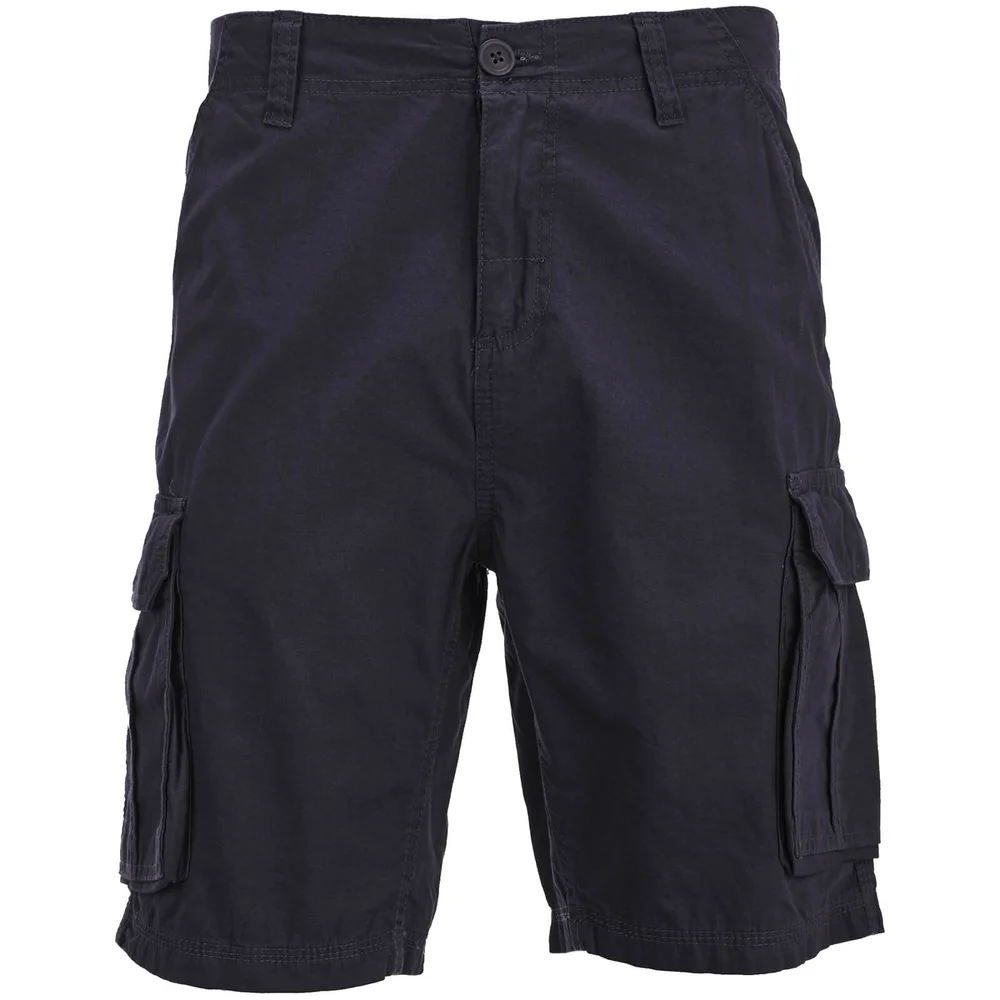 Brave Soul Men's Riverwood Cargo Shorts - Navy - S Image 1