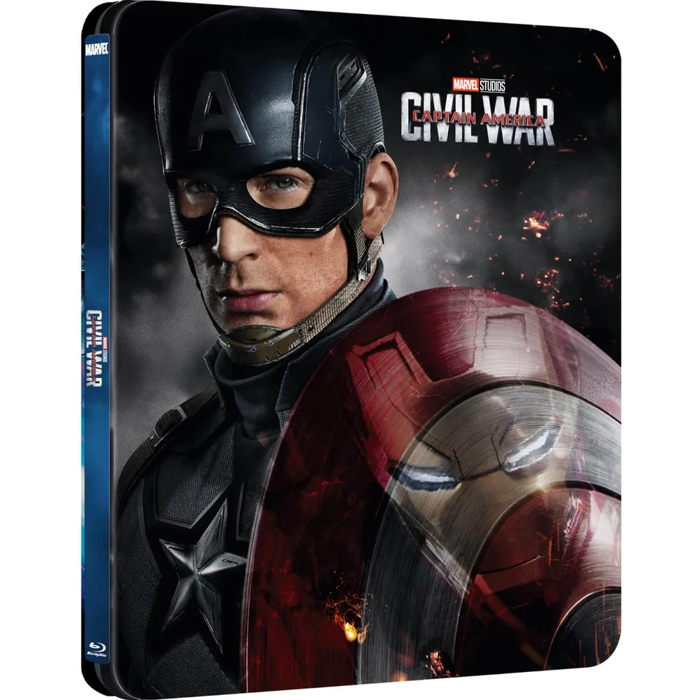 Captain America 3: Civil War 3D (Includes 2D Version) - Zavvi Exclusive Lenticular Edition Steelbook Image 1
