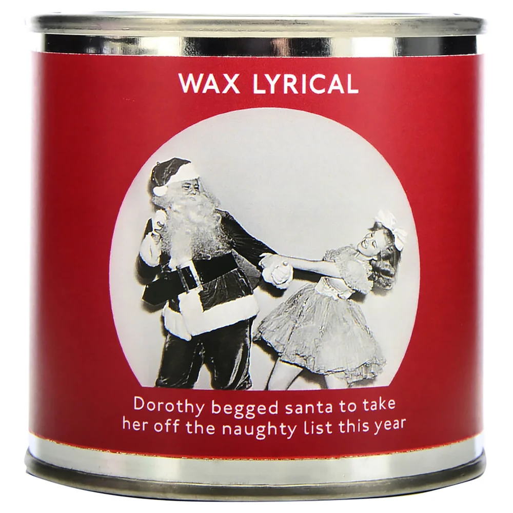 Wax Lyrical Enter-tin-ment Naughty List Wax Filled Candle Image 1