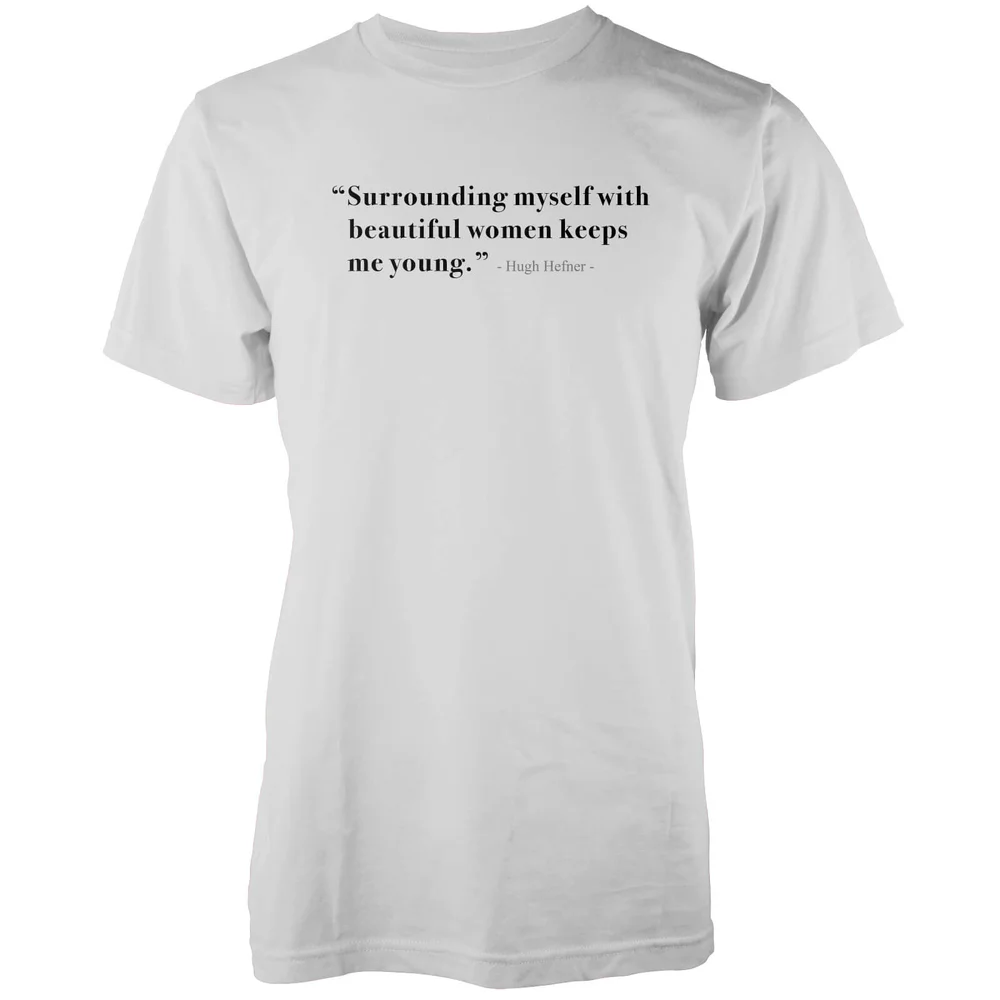 Surrounding Myself With Beautiful Women White T-Shirt - S Image 1