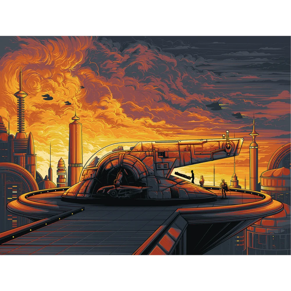 Star Wars The Empire Strikes Back 'Cloud City' Print By Dan Mumford (24"x18") Timed Release - Zavvi UK Exclusive Image 1
